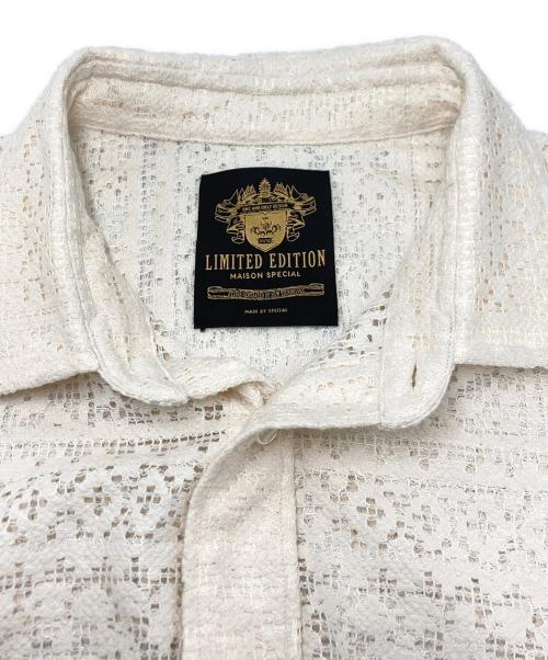 MAISON SPECIAL（メゾンスペシャル）MAISON SPECIAL (メゾンスペシャル) Prime-Over Shirt Coat ホワイト サイズ:SIZE　2の古着・服飾アイテム