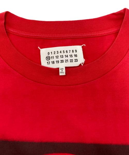 Maison Margiela（メゾンマルジェラ）Maison Margiela (メゾンマルジェラ) CIRCLE HEART TShirt レッド サイズ:SIZE　46の古着・服飾アイテム