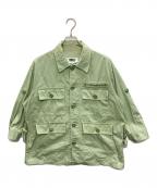 MM6 Maison Margielaエムエムシックスメゾンマルジェラ）の古着「マルチポケットシャツジャケット」｜グリーン