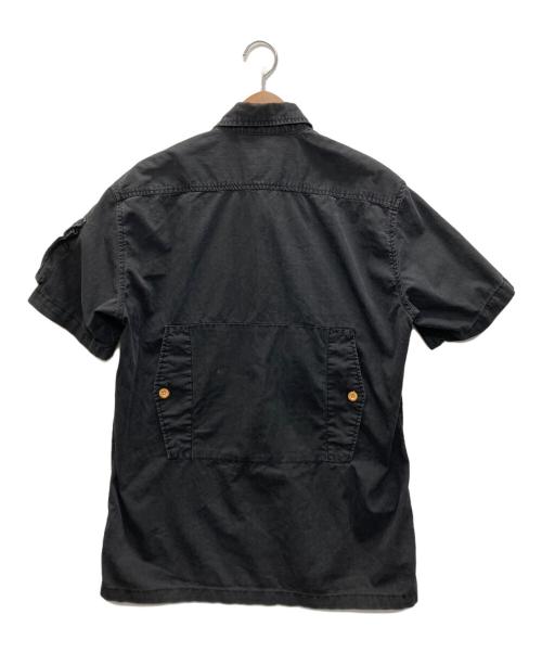 stussy（ステューシー）stussy (ステューシー) マルチポケットリップストップシャツ ブラック サイズ:SIZE　Mの古着・服飾アイテム