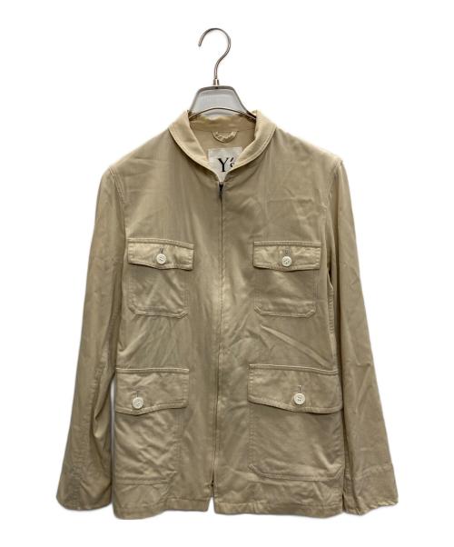 Y's（ワイズ）Y's (ワイズ) ジップアップジャケット ベージュ サイズ:SIZE　Mの古着・服飾アイテム