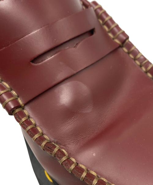 Dr.Martens（ドクターマーチン）Dr.Martens (ドクターマーチン) COMME des GARCONS COMME des GARCONS (コムデギャルソン コムデギャルソン) コラボコインローファー チェリーレッド サイズ:SIZE　UK4の古着・服飾アイテム