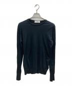 JOHN SMEDLEY×uniform experimentジョンスメドレー×ユニフォームエクスペリメント）の古着「COTTON CREWNECK KNIT」｜ブラック