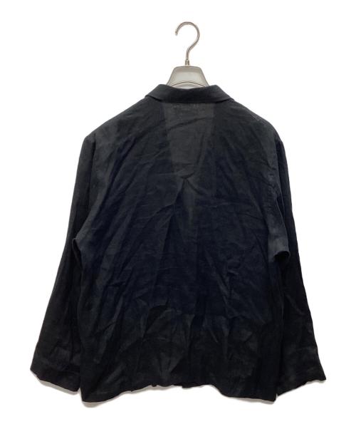 MARKAWARE（マーカウェア）MARKAWARE (マーカウェア) HEMP SHIRTING SHIRT JACKET ブラック サイズ:２の古着・服飾アイテム