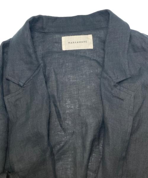 MARKAWARE（マーカウェア）MARKAWARE (マーカウェア) HEMP SHIRTING SHIRT JACKET ブラック サイズ:２の古着・服飾アイテム