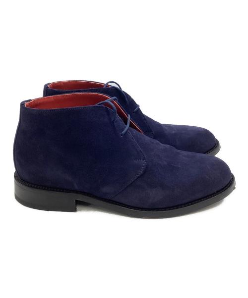 SANDERS（サンダース）SANDERS (サンダース) Chukka boot Navy Suede ブルー サイズ:UK６の古着・服飾アイテム