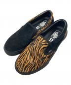 VANS×BILLY'Sバンズ×ビリーズ）の古着「UPSIDE DOWN SLIP ON」｜ブラウン×ブラック