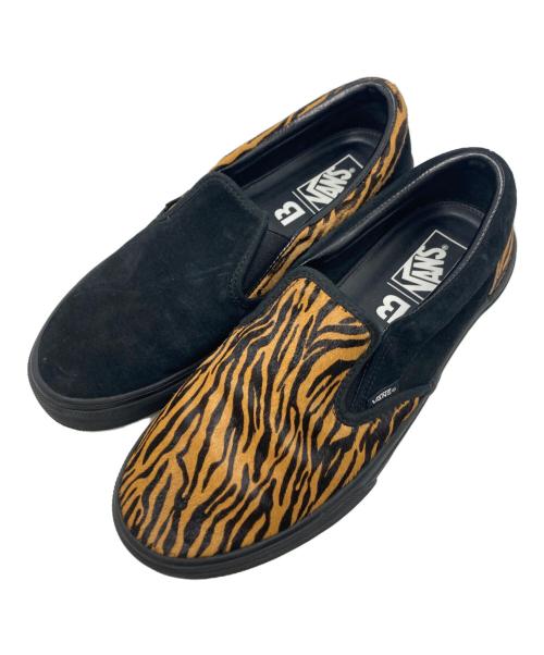 VANS（バンズ）VANS (バンズ) BILLY'S (（ビリーズ) UPSIDE DOWN SLIP ON ブラウン×ブラック サイズ:SIZE　US10の古着・服飾アイテム