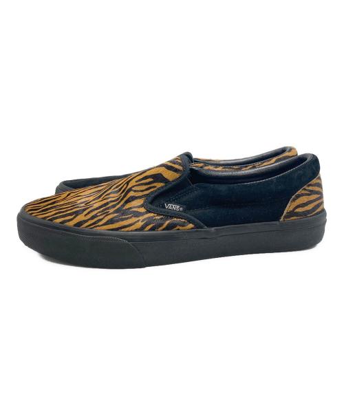 VANS（バンズ）VANS (バンズ) BILLY'S (（ビリーズ) UPSIDE DOWN SLIP ON ブラウン×ブラック サイズ:SIZE　US10の古着・服飾アイテム