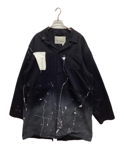 A-COLD-WALL（ア・コールド・ウォール）A-COLD-WALL (ア・コールド・ウォール) ペイントコート. ネイビー サイズ:SIZE Lの古着・服飾アイテム