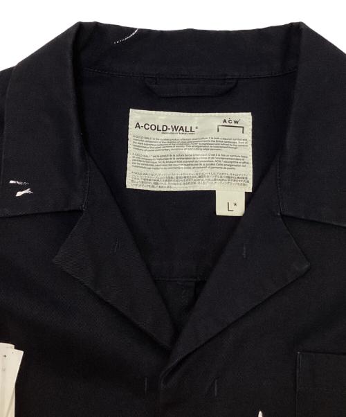 A-COLD-WALL（ア・コールド・ウォール）A-COLD-WALL (ア・コールド・ウォール) ペイントコート. ネイビー サイズ:SIZE Lの古着・服飾アイテム