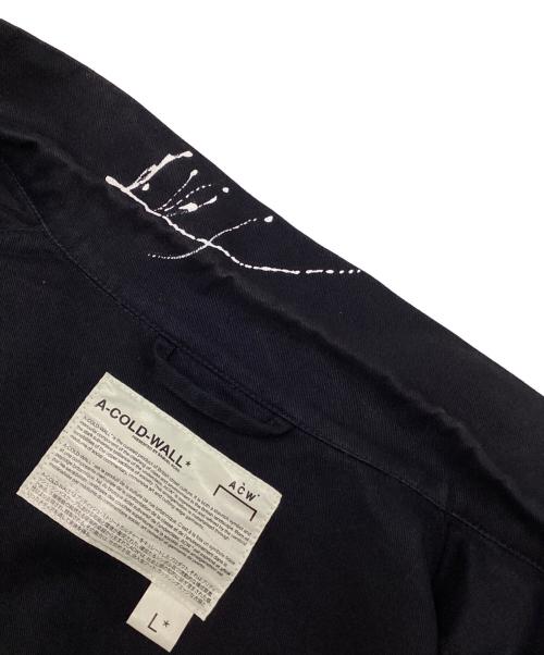 A-COLD-WALL（ア・コールド・ウォール）A-COLD-WALL (ア・コールド・ウォール) ペイントコート. ネイビー サイズ:SIZE Lの古着・服飾アイテム