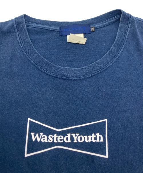 BEAMS（ビームス）BEAMS (ビームス) WASTED YOUTH (ウエステッド ユース) プリントTシャツ ネイビー サイズ:SIZE XLの古着・服飾アイテム