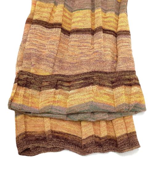 PERVERZE（パーバーズ）PERVERZE (パーバーズ) Wave Border Loose Knit Pants ブラウン サイズ:SIZE Freeの古着・服飾アイテム