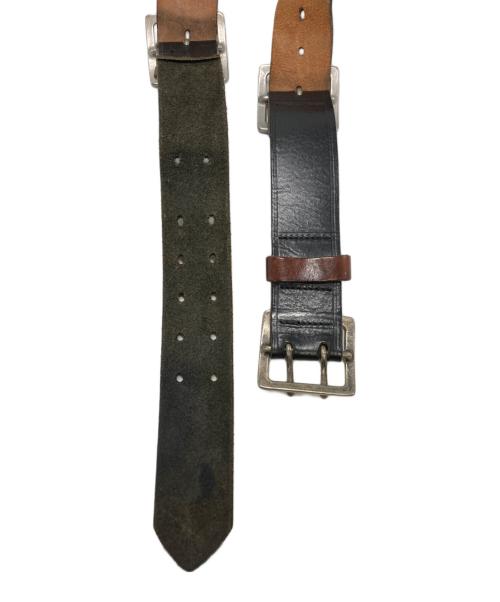 DSQUARED2（ディースクエアード）DSQUARED2 (ディースクエアード) スカル装飾 レザーベルト ブラウン サイズ:Lの古着・服飾アイテム