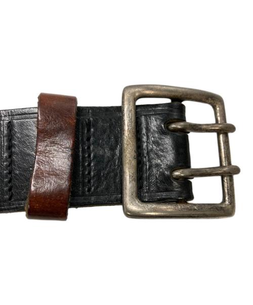 DSQUARED2（ディースクエアード）DSQUARED2 (ディースクエアード) スカル装飾 レザーベルト ブラウン サイズ:Lの古着・服飾アイテム