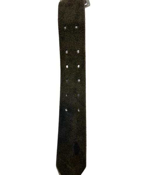 DSQUARED2（ディースクエアード）DSQUARED2 (ディースクエアード) スカル装飾 レザーベルト ブラウン サイズ:Lの古着・服飾アイテム