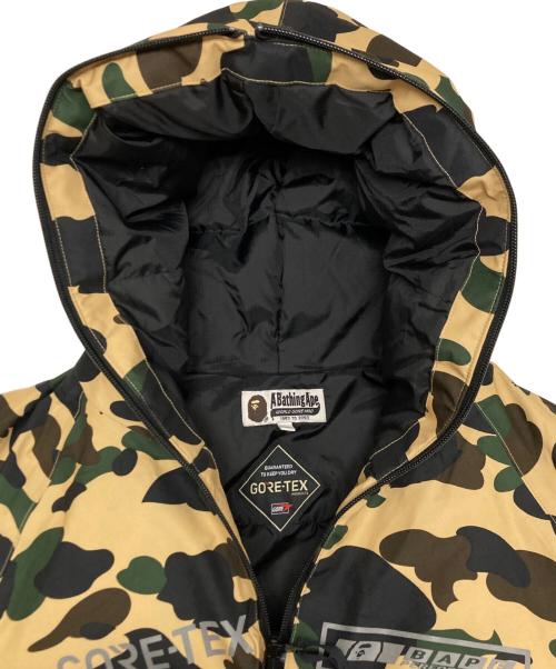 A BATHING APE（ア ベイシング エイプ）A BATHING APE (ア ベイシング エイプ) GORE-TEX 1ST CAMO HOODIE DOWN JACKET カーキ サイズ:SIZE  XLの古着・服飾アイテム