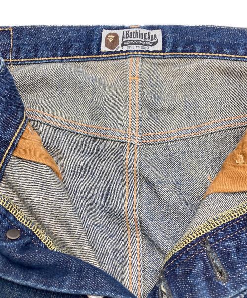A BATHING APE（ア ベイシング エイプ）A BATHING APE (ア ベイシング エイプ) TYPE 2 DAMAGE DENIM インディゴ サイズ:SIZE XLの古着・服飾アイテム