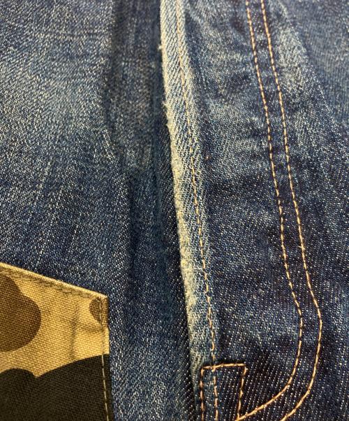 A BATHING APE（ア ベイシング エイプ）A BATHING APE (ア ベイシング エイプ) TYPE 2 DAMAGE DENIM インディゴ サイズ:SIZE XLの古着・服飾アイテム