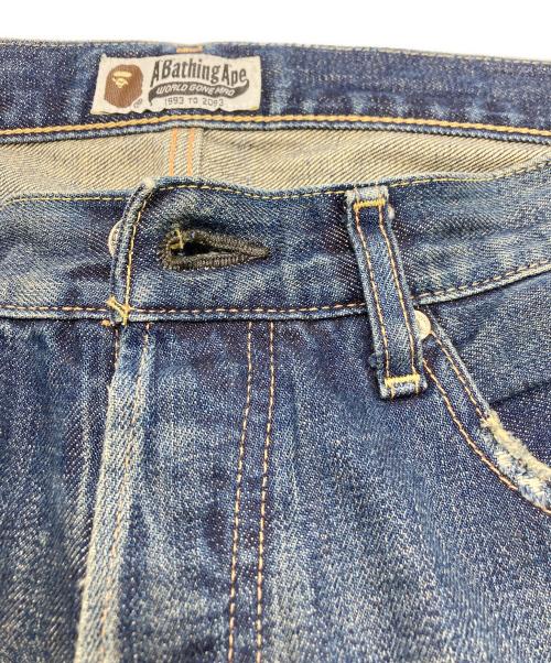 A BATHING APE（ア ベイシング エイプ）A BATHING APE (ア ベイシング エイプ) TYPE 2 DAMAGE DENIM インディゴ サイズ:SIZE XLの古着・服飾アイテム