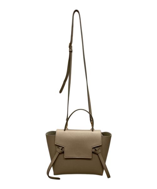 CELINE（セリーヌ）CELINE (セリーヌ) ベルトバッグ ナノ ベージュの古着・服飾アイテム
