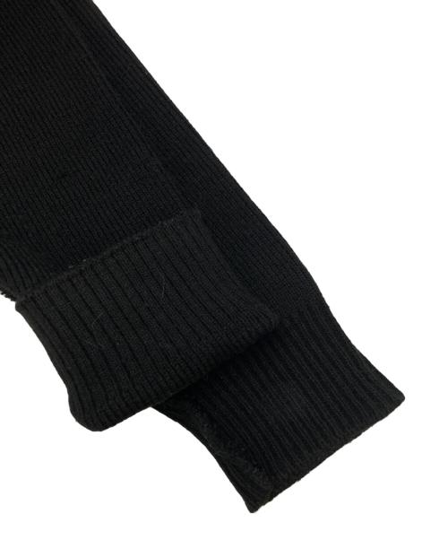 CDG（シーディージー）CDG (シーディージー) サイドスリット オーバーサイズ クルーネック 長袖ニット ブラック サイズ:SIZE　36の古着・服飾アイテム