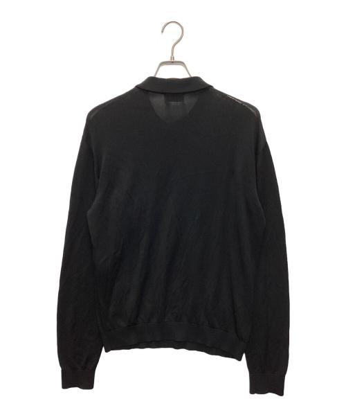 LEMAIRE（ルメール）LEMAIRE (ルメール) ニットポロシャツ ブラック サイズ:SIZE Lの古着・服飾アイテム