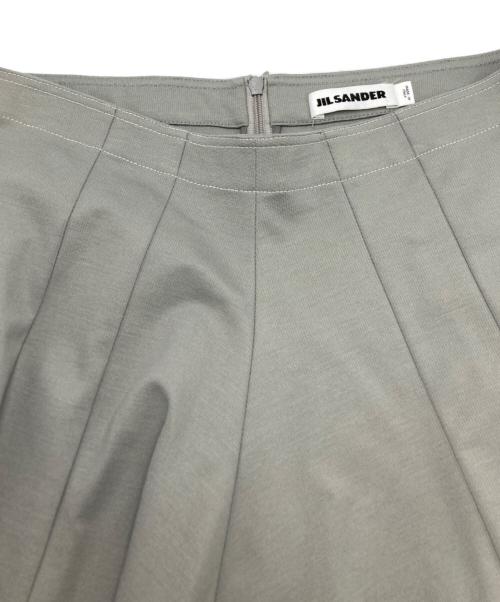 JIL SANDER（ジルサンダー）JIL SANDER (ジルサンダー) フレアワイドスカート グレー サイズ:SIZE Sの古着・服飾アイテム
