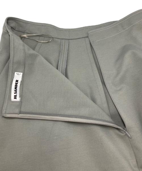 JIL SANDER（ジルサンダー）JIL SANDER (ジルサンダー) フレアワイドスカート グレー サイズ:SIZE Sの古着・服飾アイテム