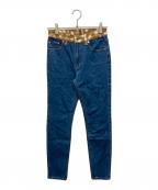 BURBERRYバーバリー）の古着「ウエスト切替スキニーデニムパンツ」｜インディゴ