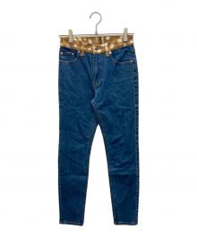 BURBERRY（バーバリー）の古着「ウエスト切替スキニーデニムパンツ」｜インディゴ