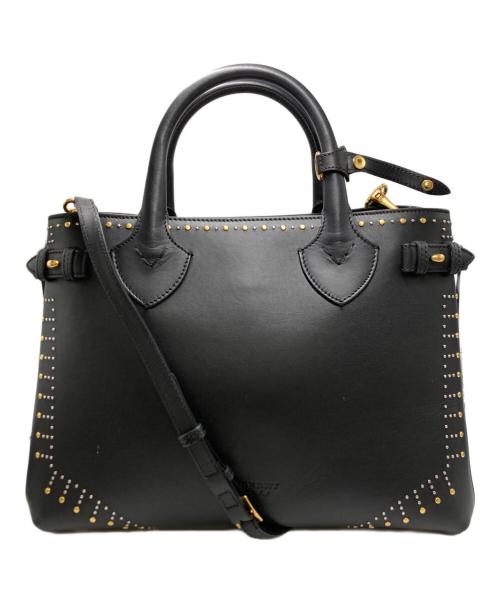 BURBERRY（バーバリー）BURBERRY (バーバリー) The Banner ミディアム2WAYバッグ ブラックの古着・服飾アイテム