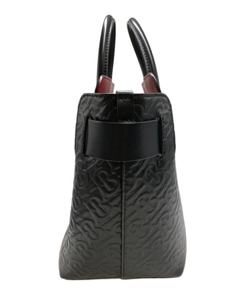 BURBERRY（バーバリー）BURBERRY (バーバリー) エンボスモノグラム2WAYバッグ ブラックの古着・服飾アイテム