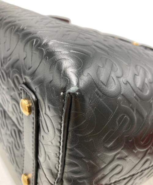 BURBERRY（バーバリー）BURBERRY (バーバリー) エンボスモノグラム2WAYバッグ ブラックの古着・服飾アイテム