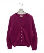 SECOND/LAYERセカンドレイヤー）の古着「モヘヤブレンドニットカーディガン」｜パープル