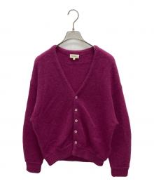 SECOND/LAYER（セカンドレイヤー）の古着「モヘヤブレンドニットカーディガン」｜パープル
