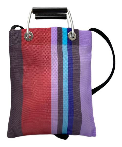 MARNI（マルニ）MARNI (マルニ) MARKET STRIPE MINI SHOULDER BAG レッド×パープル サイズ:不明の古着・服飾アイテム