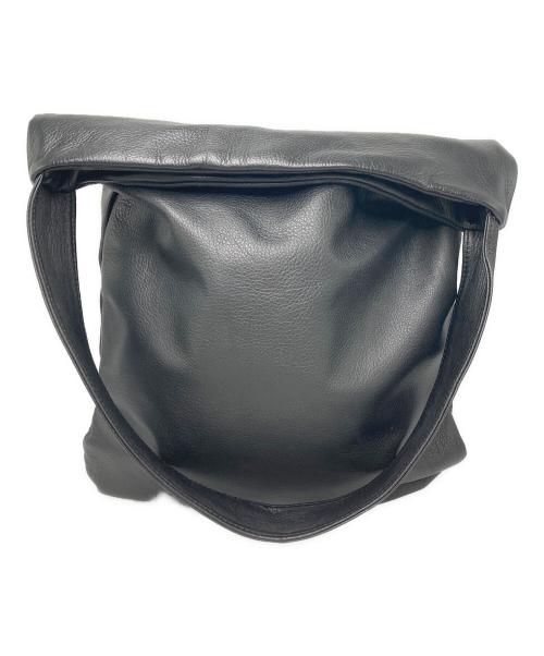 SOLAMONAT（ソラモナ）SOLAMONAT (ソラモナ) TIDE WAY (タイドウェイ) レザーワンショルダーバッグ ブラックの古着・服飾アイテム
