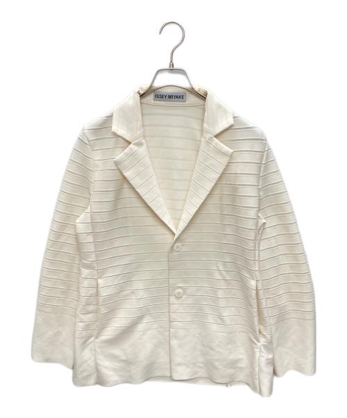 ISSEY MIYAKE（イッセイミヤケ）ISSEY MIYAKE (イッセイミヤケ) 2Bジャケット アイボリー サイズ:SIZE 2の古着・服飾アイテム