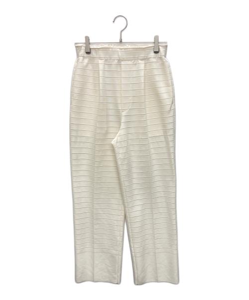 ISSEY MIYAKE（イッセイミヤケ）ISSEY MIYAKE (イッセイミヤケ) ニットパンツ アイボリー サイズ:SIZE 2の古着・服飾アイテム