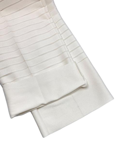 ISSEY MIYAKE（イッセイミヤケ）ISSEY MIYAKE (イッセイミヤケ) ニットパンツ アイボリー サイズ:SIZE 2の古着・服飾アイテム