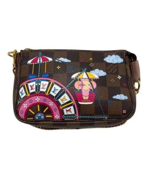 LOUIS VUITTON（ルイ ヴィトン）LOUIS VUITTON (ルイ ヴィトン) ダミエ ミニポシェット アクセソワール ヴィヴィエンヌ ブラウン サイズ:不明の古着・服飾アイテム