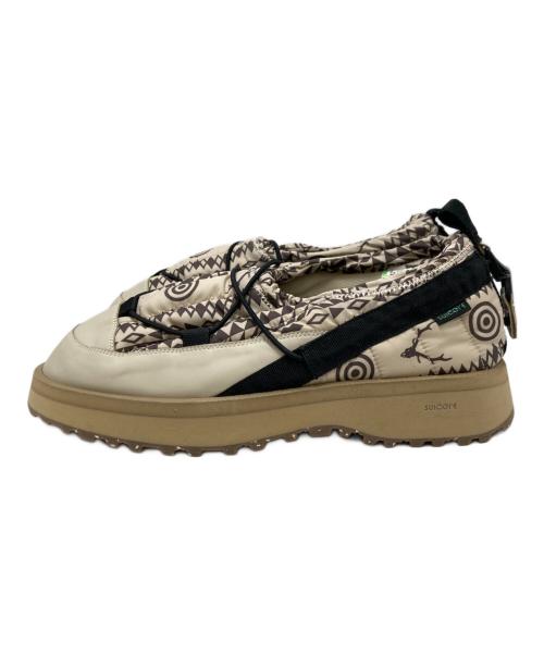 South2 West8（サウスツー ウエストエイト）South2 West8 (サウスツー ウエストエイト) suicoke (スイコック) 総柄スリッポン ブラウン×ベージュ サイズ:US10の古着・服飾アイテム