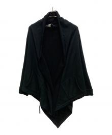 LIMI feu（リミフゥ）の古着「変形スウェットロングカーディガン」｜ブラック