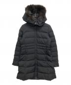 nano・universeナノ・ユニバース）の古着「西川ダウン サージ ロング ダウン」｜ブラック