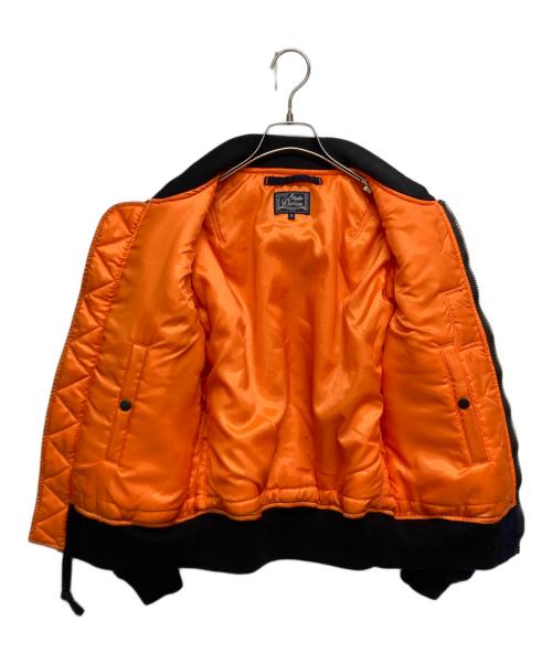 STUDIO D'ARTISAN（ステュディオダルチザン）STUDIO D'ARTISAN (ステュディオダルチザン) インディゴナイロンMA-1 ネイビー サイズ:SIZE 36の古着・服飾アイテム