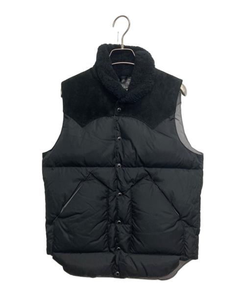 BEAMS（ビームス）BEAMS (ビームス) RockyMountainFeatherBed (ロッキーマウンテンフェザーベッド) ダウンベスト ブラック サイズ:SIZE　36の古着・服飾アイテム