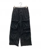 DRIES VAN NOTENドリスヴァンノッテン）の古着「ワイドカーゴパンツ」｜ブラック