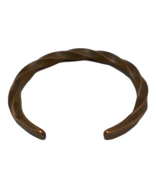 RRL（ダブルアールエル）RRL (ダブルアールエル) ツイステッド バングル シルバー サイズ:Lの古着・服飾アイテム